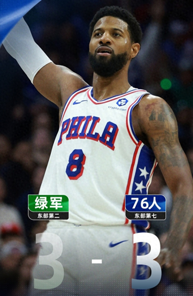 76人逆转凯尔特人系列赛3-3平 抢七决战一触即发